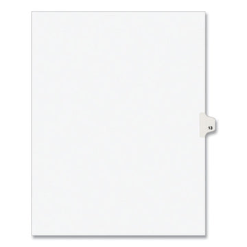 Avery® Preprinted Legal Exhibit Side Tab Index Dividers, Avery Style, 10-tab, 13, 11 X 8.5, White, 25-pack freeshipping - TVN Wholesale